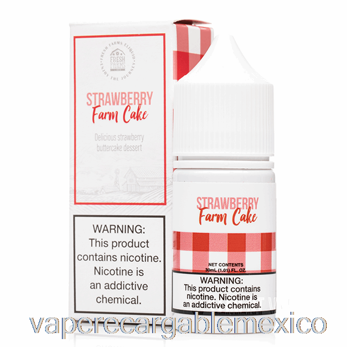 Vape Recargable Fresa Farm Cake - Sales De Granjas Frescas - 30ml 35mg